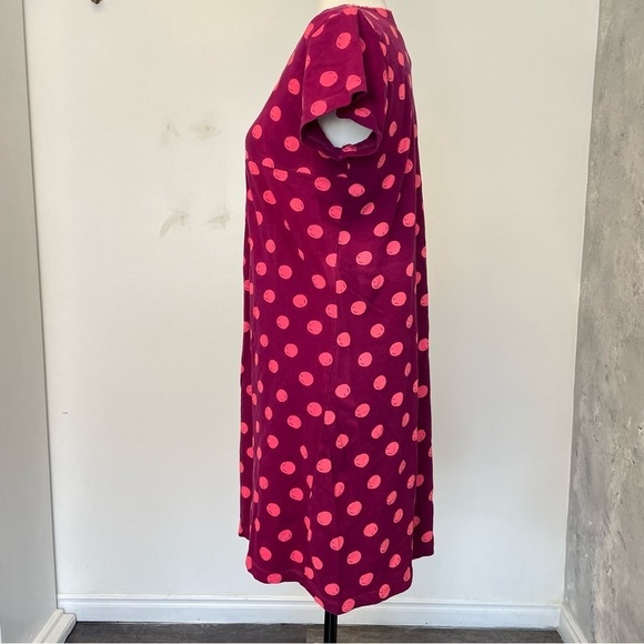 LIZ & Co Two Tone Pink Polka Dot Dress - Picture 10 of 10